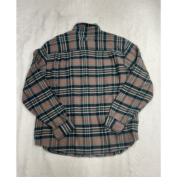 Woolrich Multicolored Button Down Plaid Long-Sleeve Flannel Shirt Size XL - Picture 8 of 8